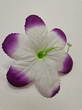 Голова цветка Пуансетия бело-сиреневый 