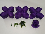 Высечка бутона розы 3х слойного фиолетовый